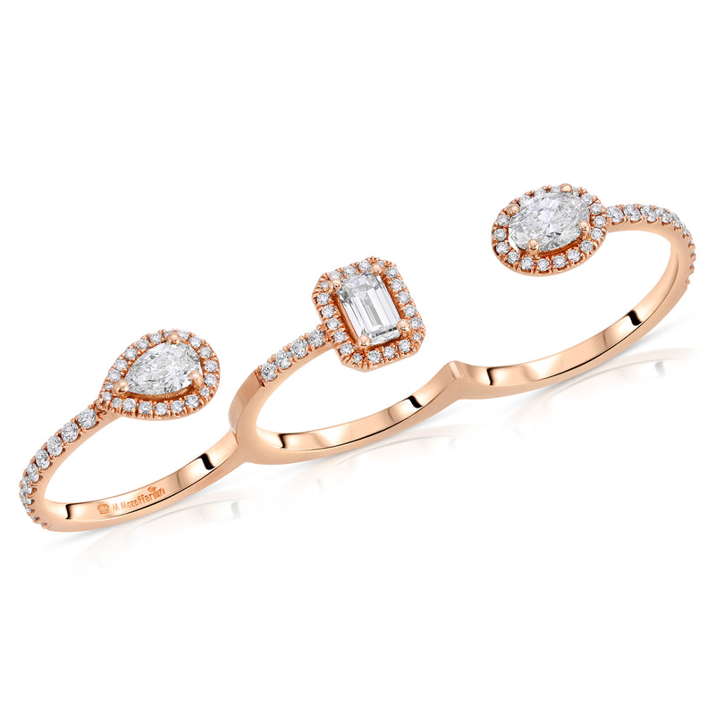 Three Finger Knuckle Ring