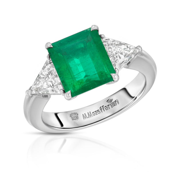 Emerald and Kite Ring