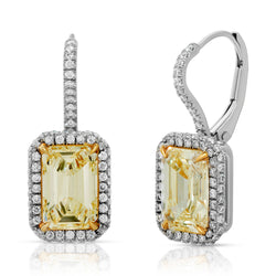 Fancy Yellow Diamond Earring
