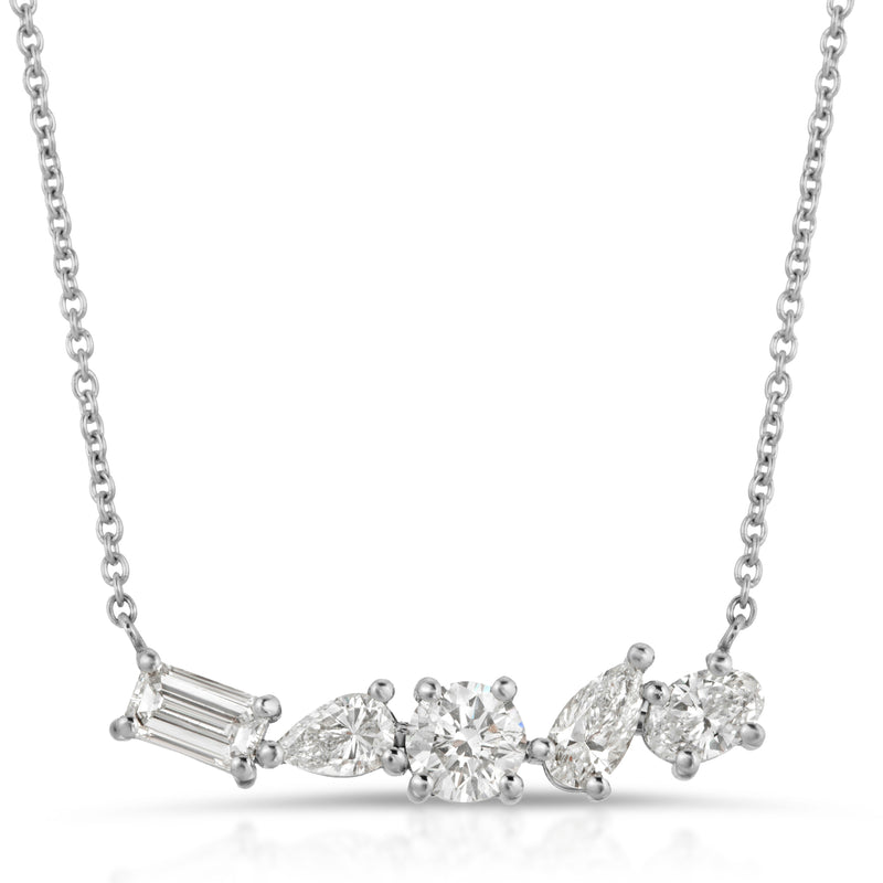 Allison Kaufman 14kw Diamond Multi Shape Fashion Necklace 070389 - Sami  Fine Jewelry