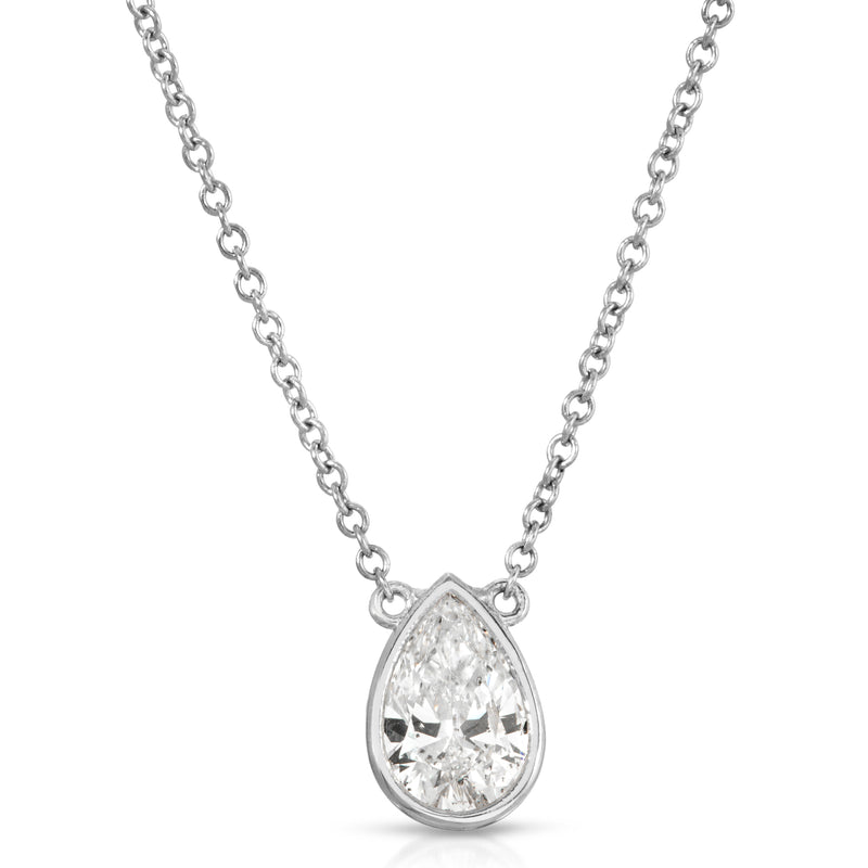 Pear Shape Bezel Pendant