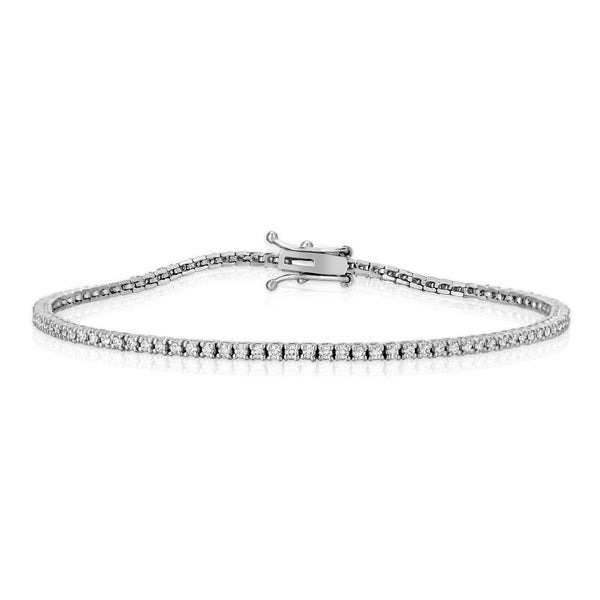 Thin Diamond Tennis Bracelet