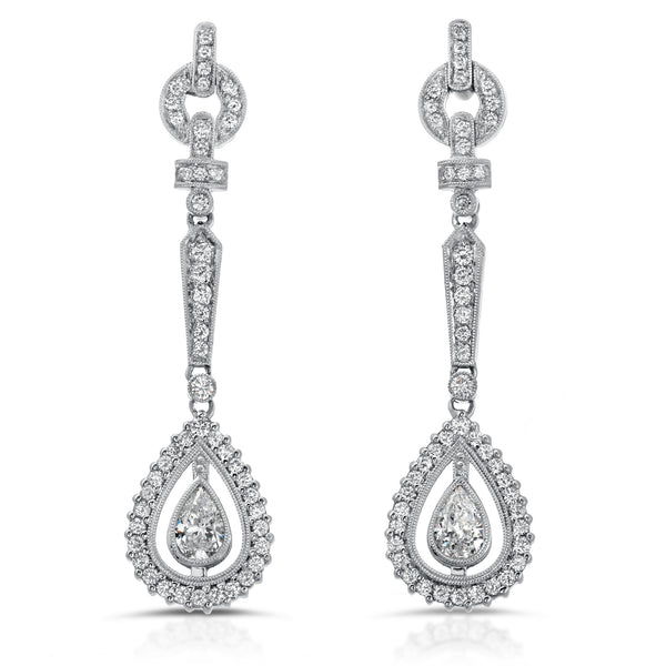 Pear Chandelier Earrings