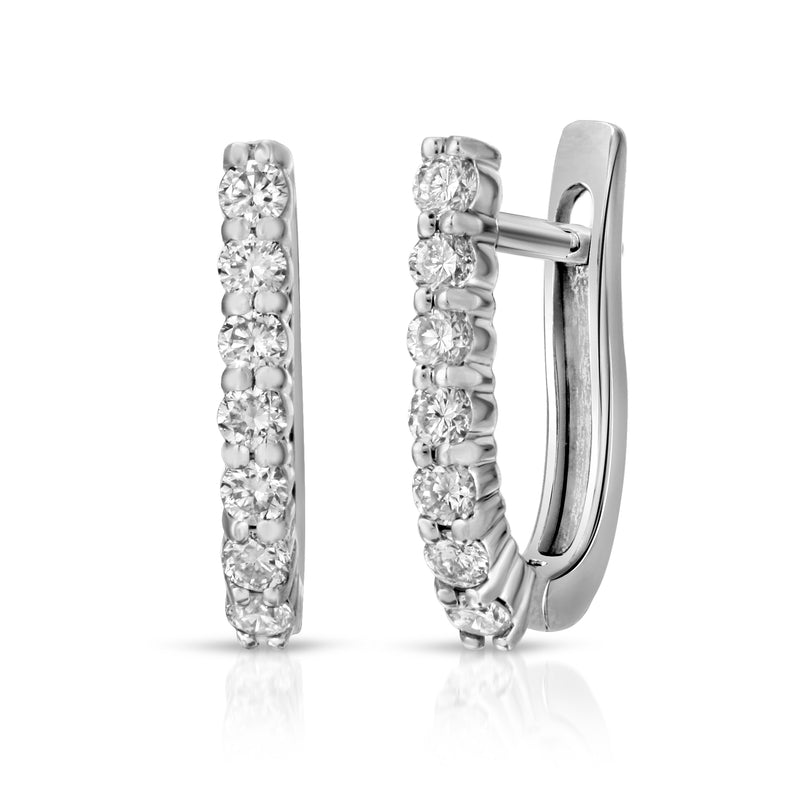 Diamond Huggy Hoops