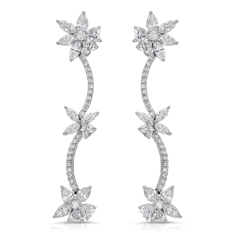 Long Marquise Earrings