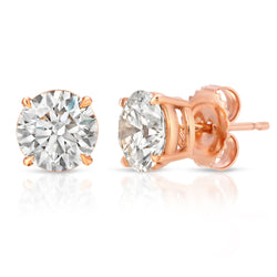 Rose Gold Stud Earrings