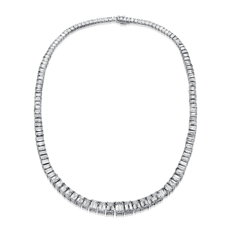 All Around Emerald Cut Necklace