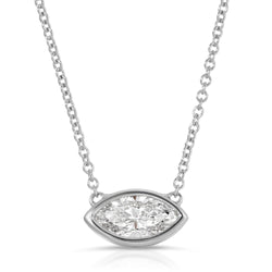Marquise Bezel Set Pendant