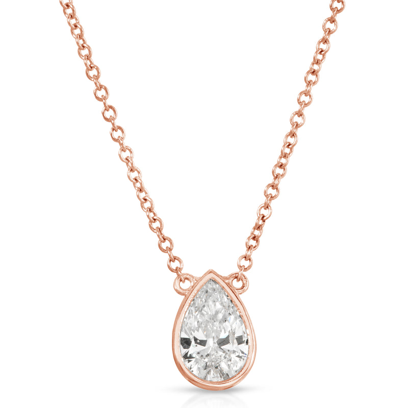 Pear Shape Bezel Pendant