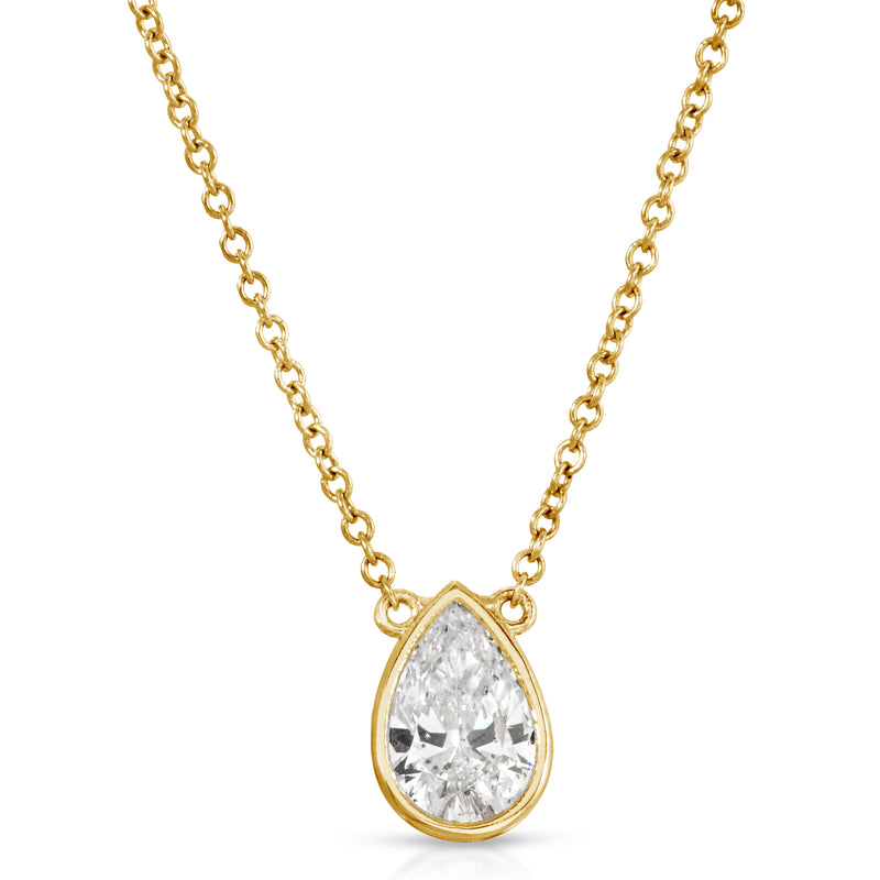 Pear Shape Bezel Pendant