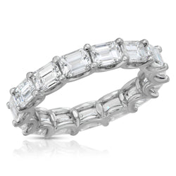 Horizontal Emerald Cut Eternity Band