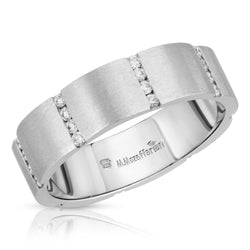 Five Row Diamond Men's Ring