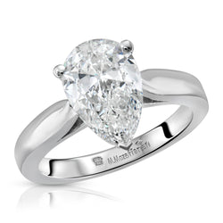 Solitaire Pear Shaped Engagement Ring
