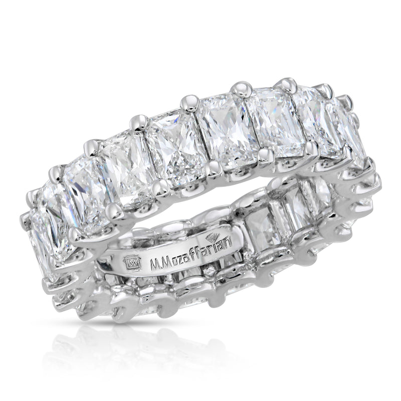 Emerald Share Prong Eternity Band