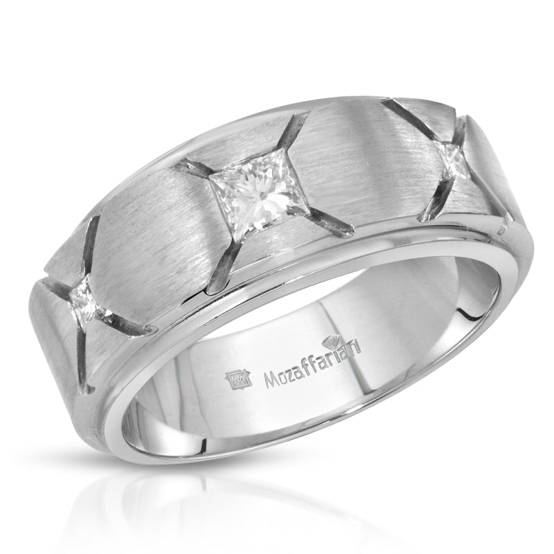 Men's Princess Cut X Band
