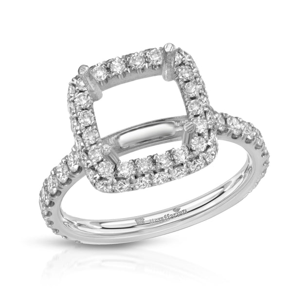 Women's Halo Pave Setting