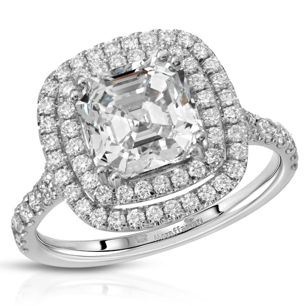 Women's Double Halo Wedding Ring