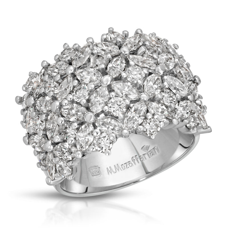 Wide Set Marquise Band