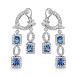 Q's and Sapphire Earring