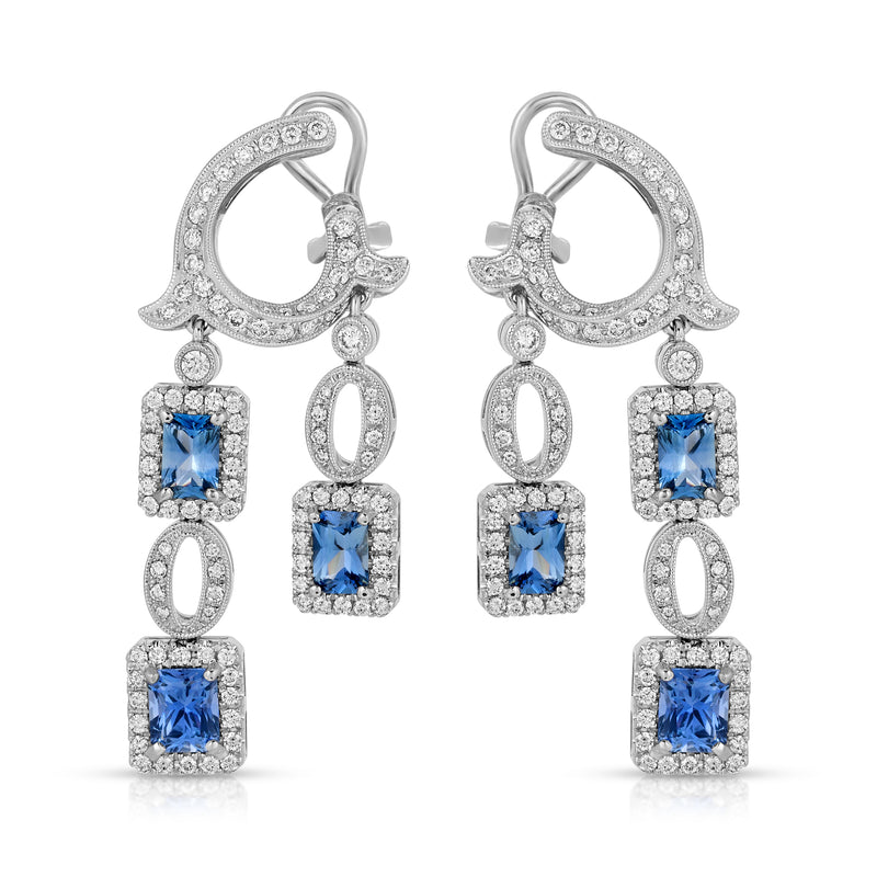Q's and Sapphire Earring