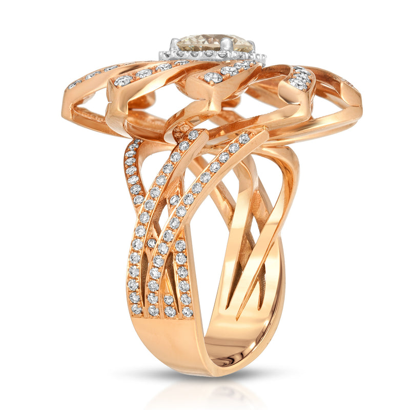 Woven Flower Ring
