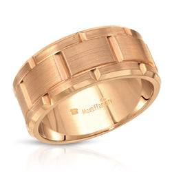Men's Simple Rose Gold Band